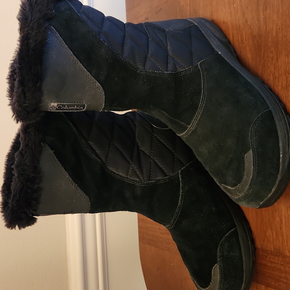 Columbia Ice Maiden II Slip-On Winter Boots, Waterproof Leather BL 1582-11 10.5